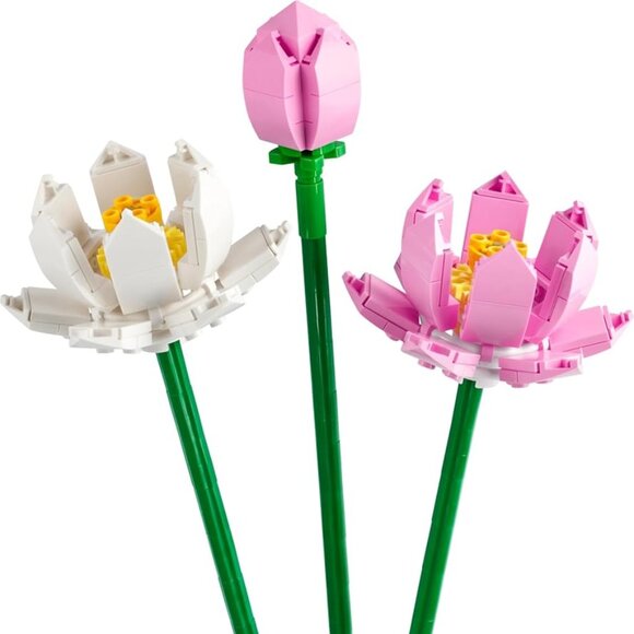 NEW LEGO Lotus Flower Decor Display Bouquet 40647 Stocking Stuffer Christmas Gif - Picture 2 of 10